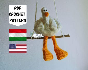 Mini canard avec doigt du milieu au crochet, accessoire de décoration de voiture amusant, rétroviseur sarcastique suspendu PDF - Mini Duck You