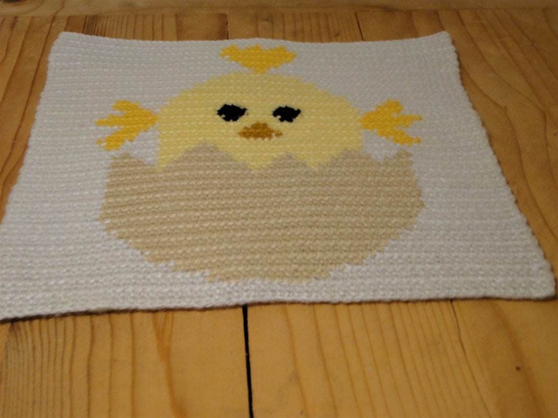 Easter Placemat Pattern, Crochet Easter Placemat Pattern, Easter