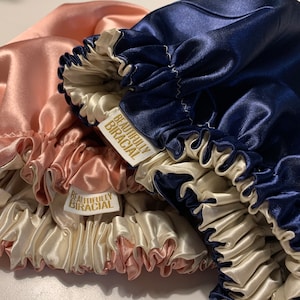 Customisable - Double Layered reversible Satin Bonnet - Adult's, Children's & Baby