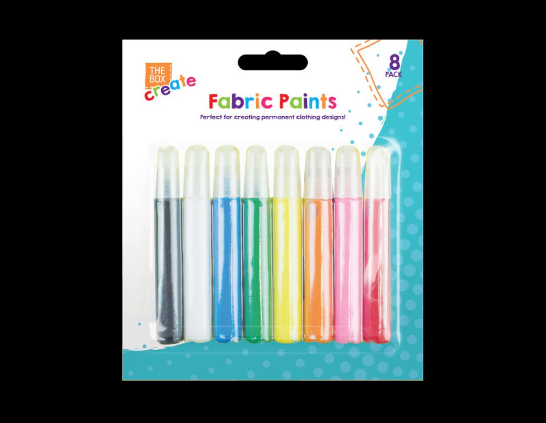 Fabric Paints Pens Permanent Assorted VIBRANT Color CLOTHES DESIGNS