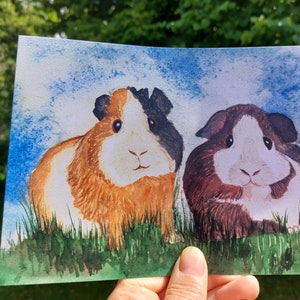 Cartes et impressions de cochon d'Inde par Aspen Salisbury