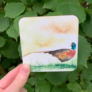 Pheasant Coaster by Aspen Salisbury