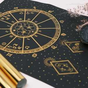 Astrology Birth Chart - Foil Print image 5