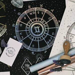Astrology Birth Chart - Foil Print image 4