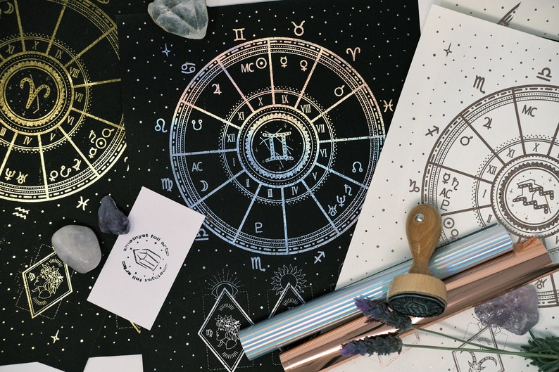 Astrology Birth Chart - Foil Print image 4