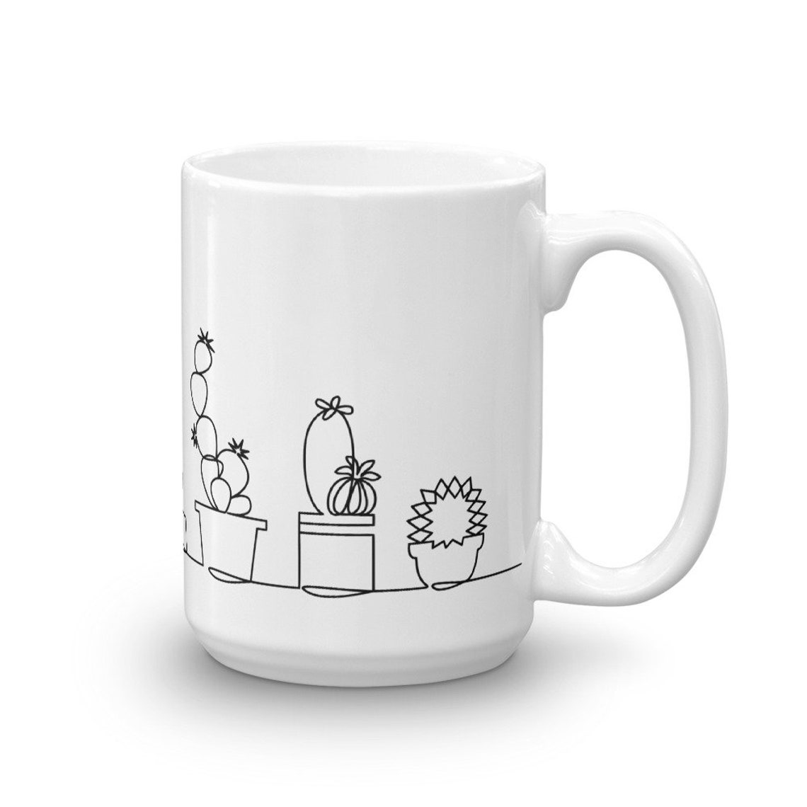 Succulent Cacti Cactus Mug 11oz and 15oz Sizes Available Etsy UK