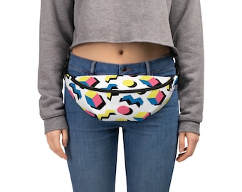 Retro Bum Bag Fanny Pack Waist Pack Sac à bandoulière des années 80 Sac à hanches