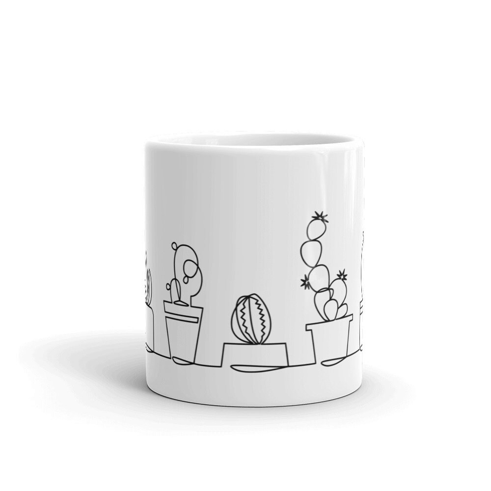 Succulent Cacti Cactus Mug 11oz and 15oz Sizes Available Etsy UK