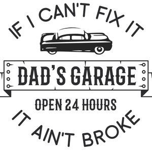 Dads Garage - T shirt design, jpej, ai, png
