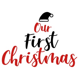 Unser erstes Weihnachten - T shirt design, dxf, svg, eps, png