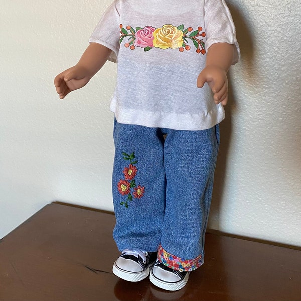 New low price! 18" doll recycled jeans