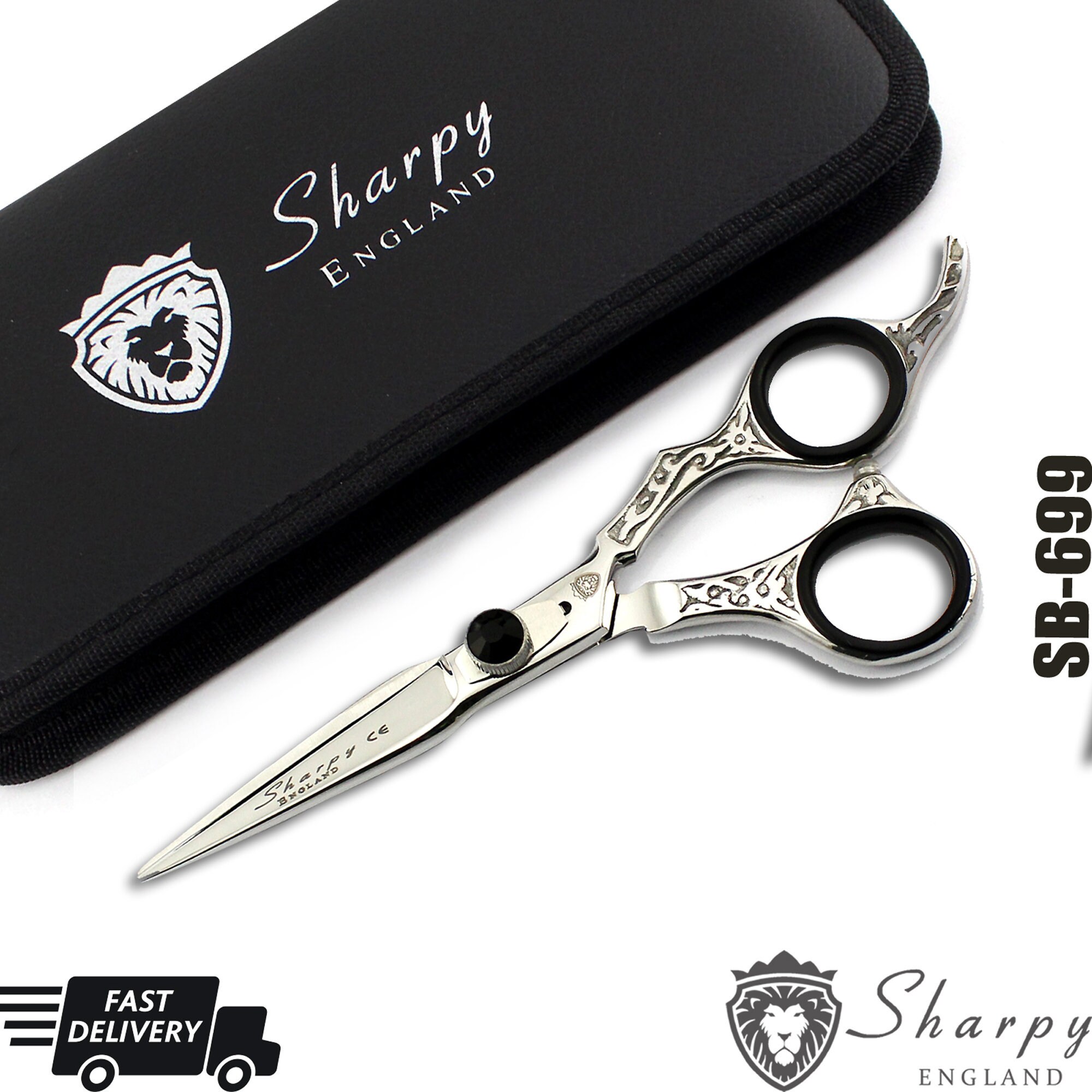 The Cut Factory- Hair Scissors and Barber Scissors Professional- 6.5 Inches  Finest Stainless Steel Hair Cutting Scissors with Smooth Razor Edge Blades