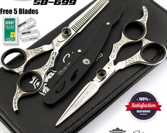 Professionele kappersschaar Kapperssalon Kappersschaar 6,5" Zilver