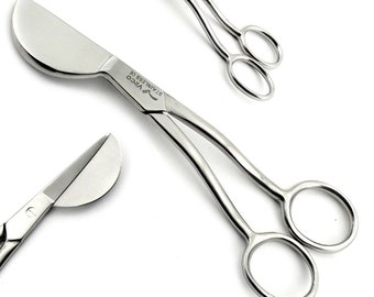 6" Duckbill Applique Scissor Thread Embroidery Lace Thread Quilting Shears Bent