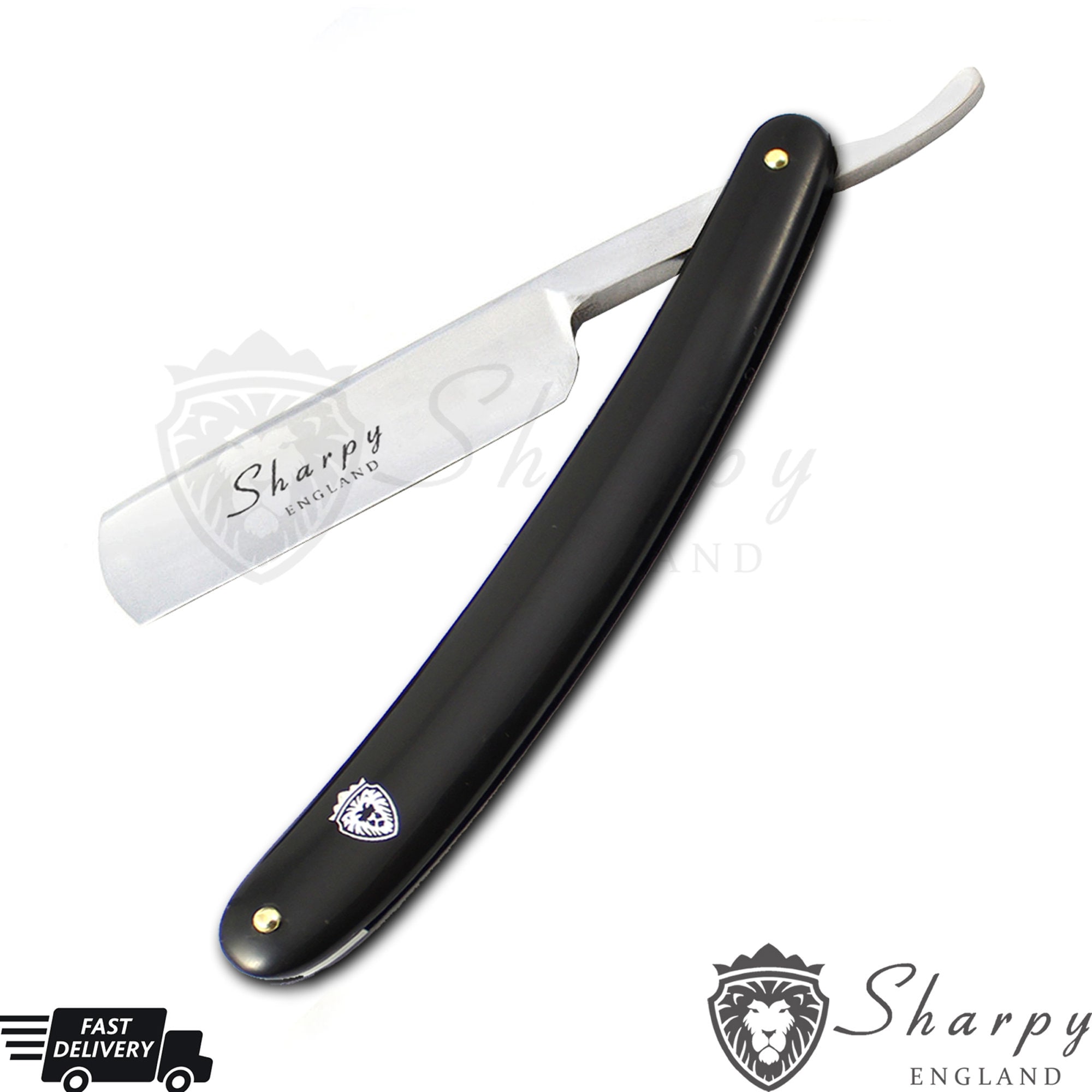 Men's Cut Throat Razor Shaving Kit: Leather Strop & Pouch