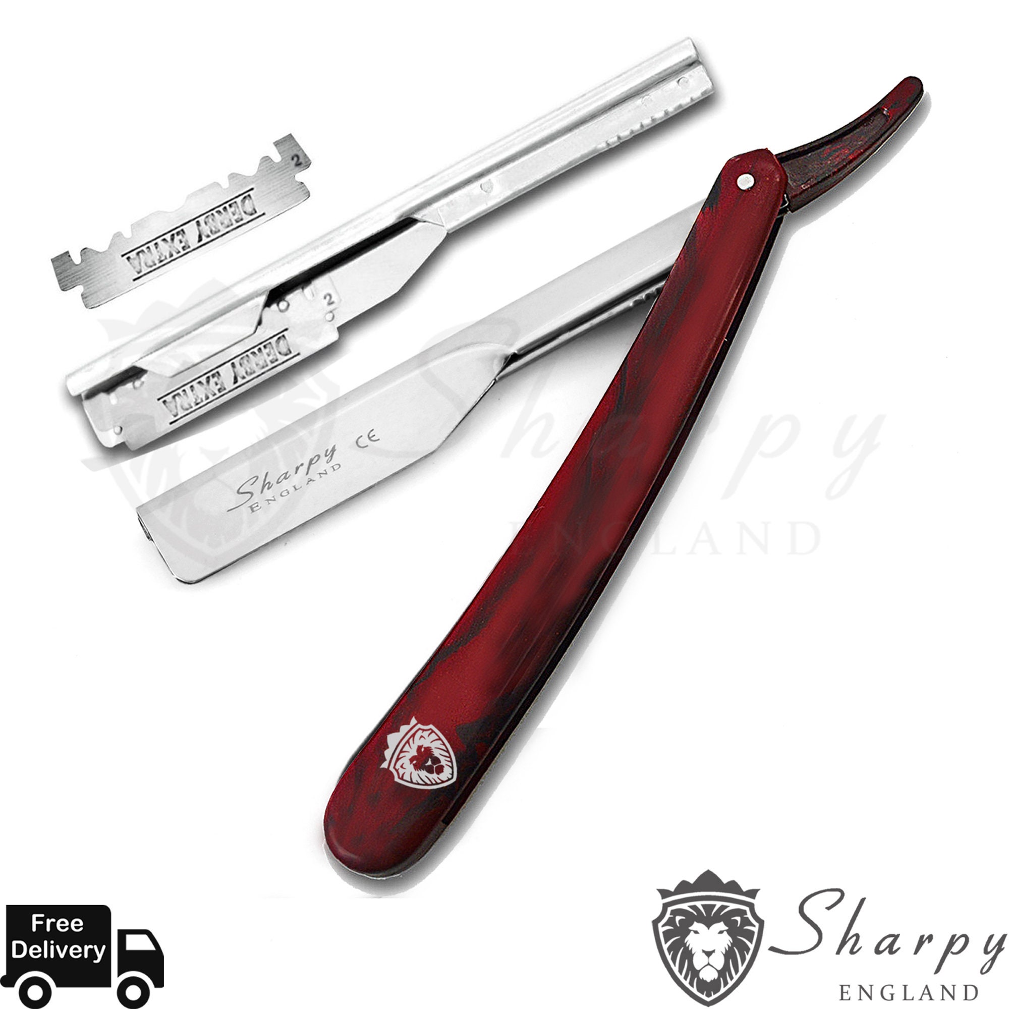 Barber Pouch Razor Traditional Barber Hair Salon Straight Cut Throat Shaving Razor With ...