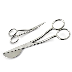 New Sharpy Duckbill Applique Embroidery Stitching Thread Scissors 4 & 6 inches