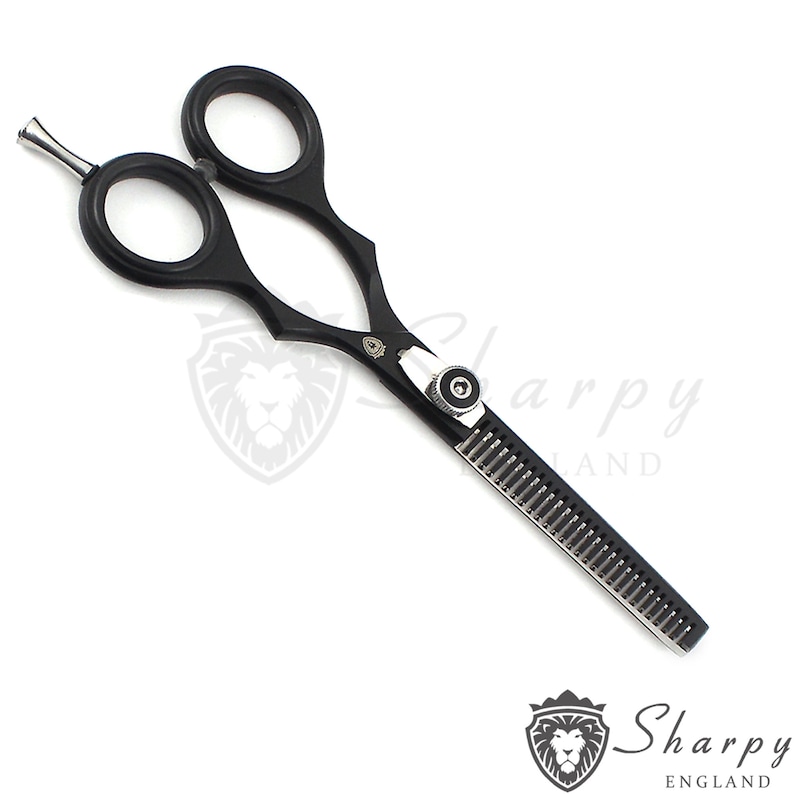 Kappersschaarset: salonkappersschaar en zwarte set afbeelding 4