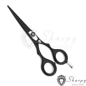 Kappersschaarset: salonkappersschaar en zwarte set afbeelding 3