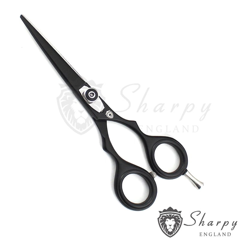 Kappersschaarset: salonkappersschaar en zwarte set afbeelding 3