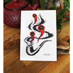DEADLY SMOKE - A6 Print - Illustration - Impression - supérieur mat