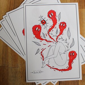LOSING MIND - A4 Poster Print - Illustration - Impression -  papier glacé