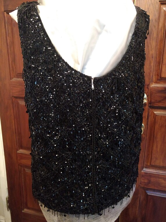 Black Sequence top (M) - image 2