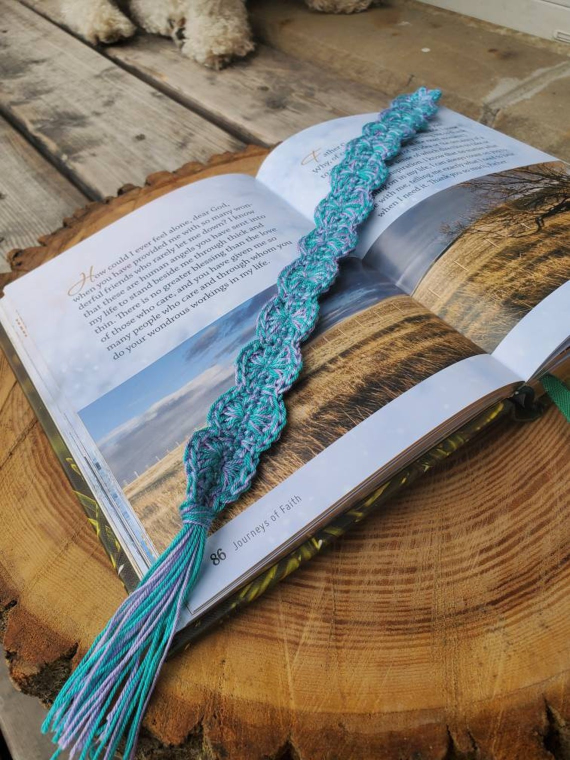 Crocheted bookmark Crochet bookmark with hand made tassel Etsy