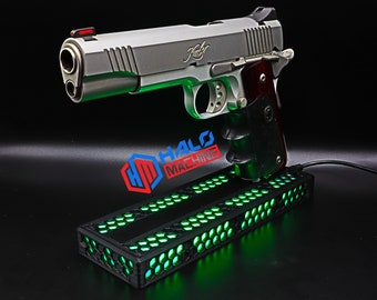 Original LED Gun Stand® (R Series)-Single Stack 1911-Colt/Kimber/Nighthawk Custom/Ruger/Sig Sauer/Springfield Armory/Wilson Combat, etc