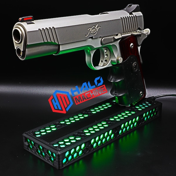 Original LED Gun Stand® (R Series)-Single Stack 1911-Colt/Kimber/Nighthawk Custom/Ruger/Sig Sauer/Springfield Armory/Wilson Combat, etc