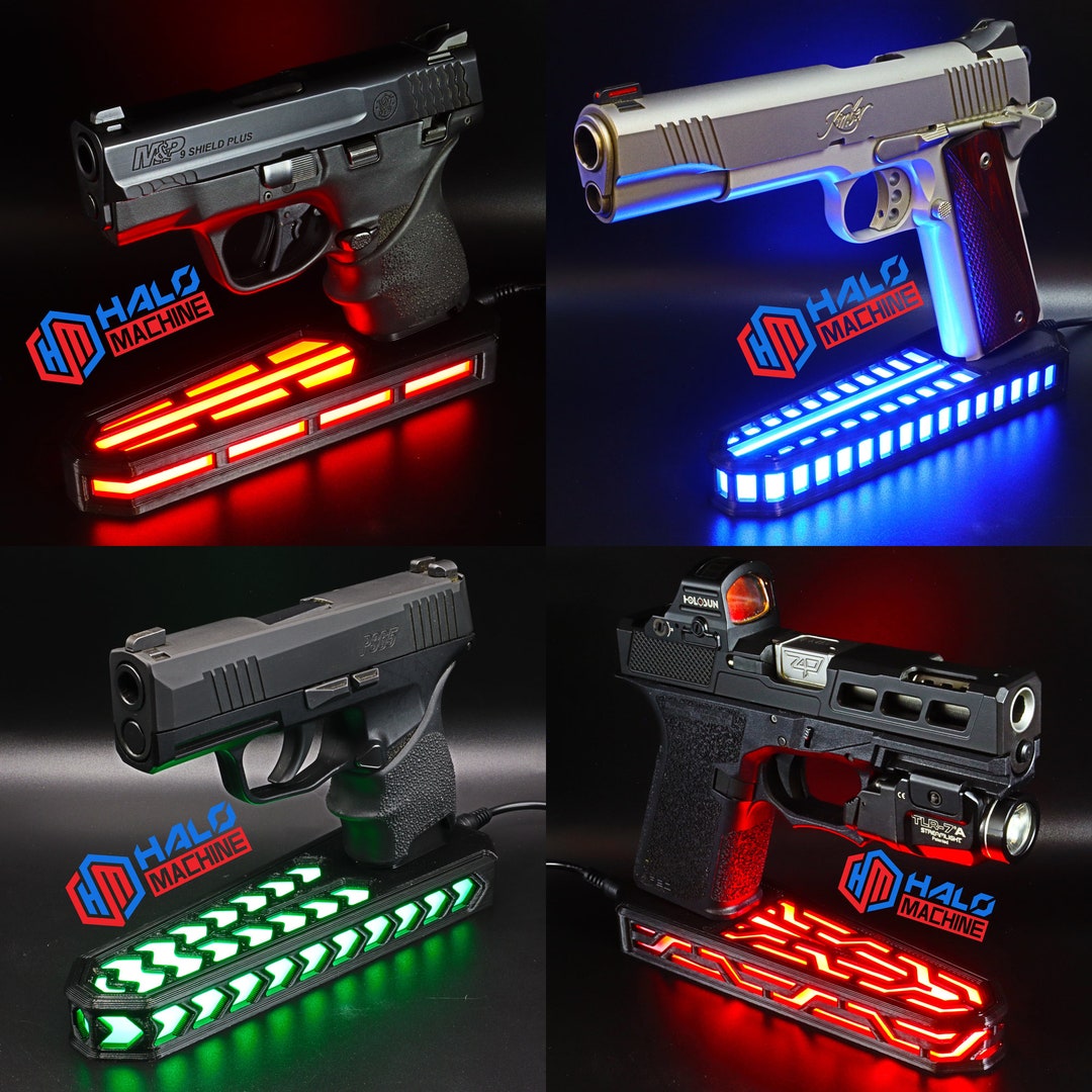 Original LED Gun Stand® (M Series)-1911/2011/beretta/canik/fn/glock/hk ...