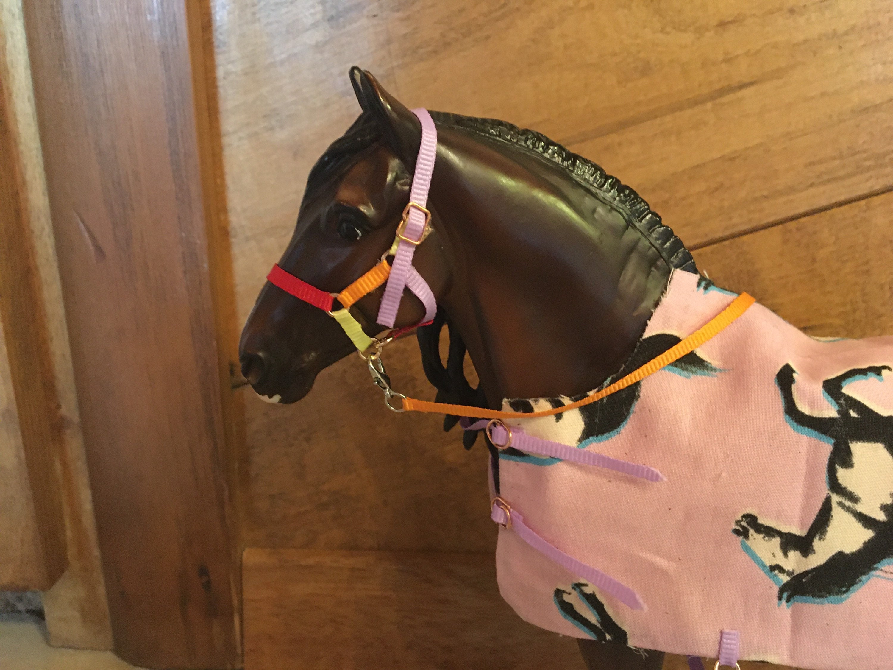 Traditional model horse halter and blanket set Etsy