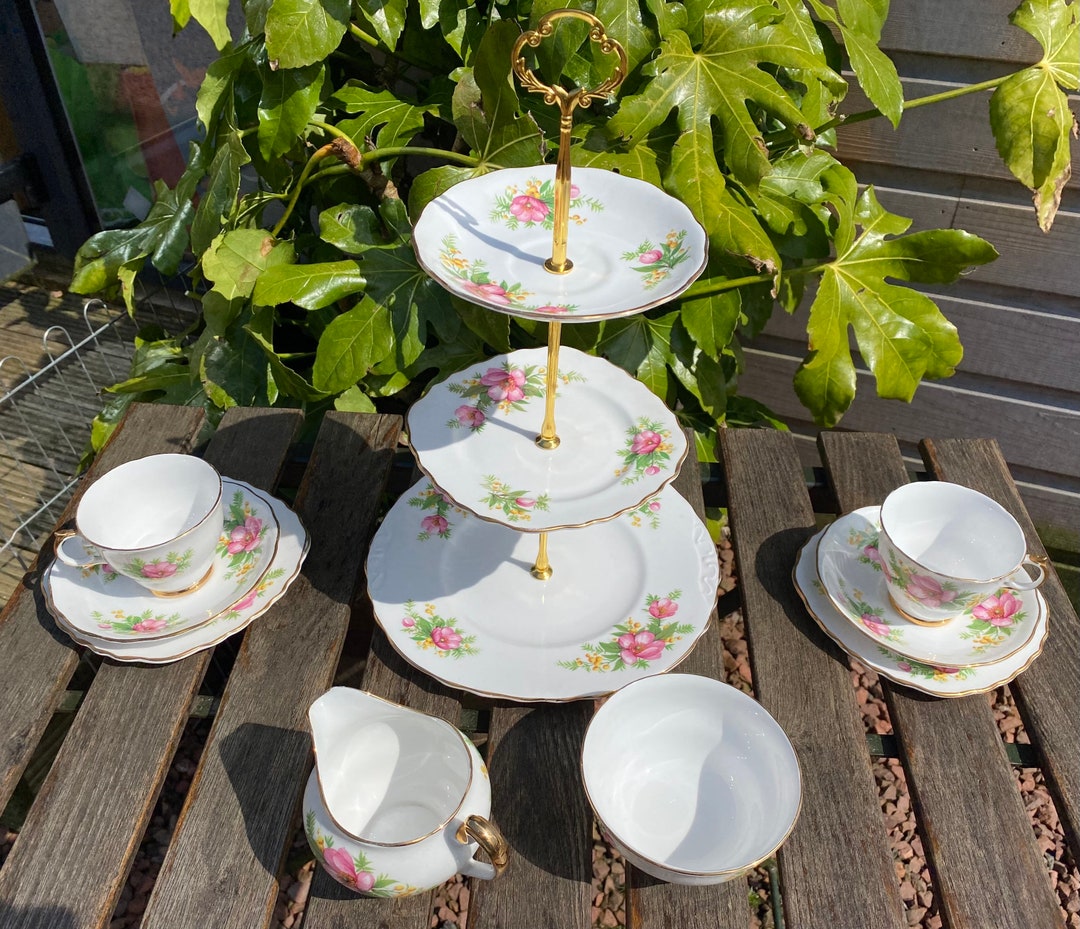 Fine Bone China Afternoon Tea for Two Set crown Regent Etsy