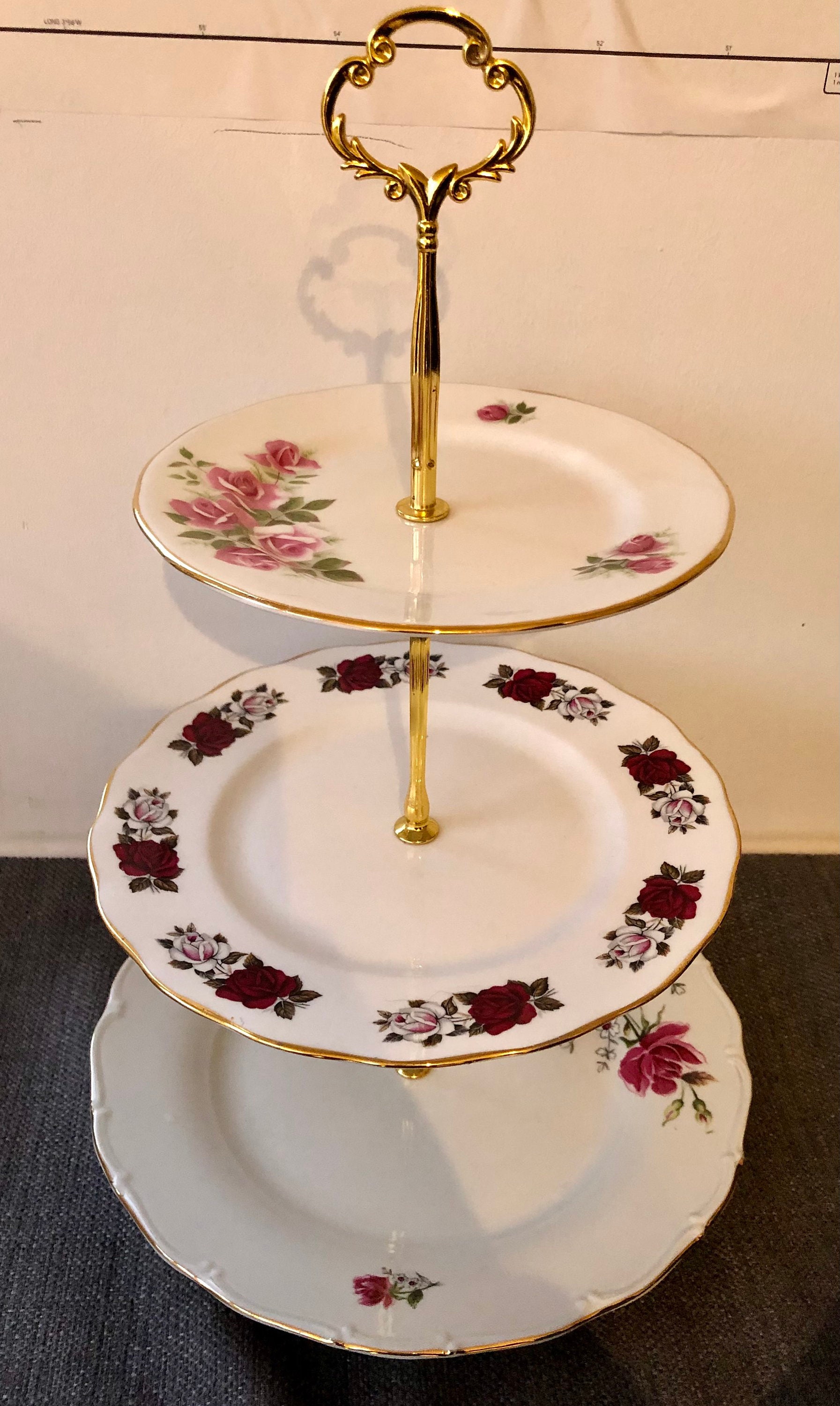 Bone China Cake Stand Etsy UK