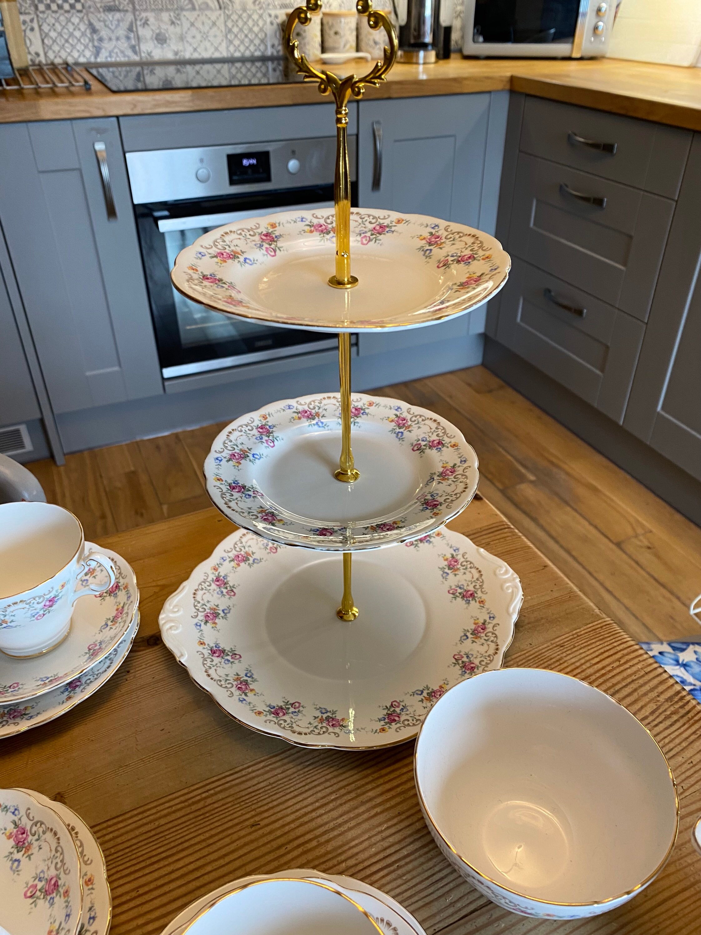 Fine bone China afternoon teaset for four Springfield Etsy