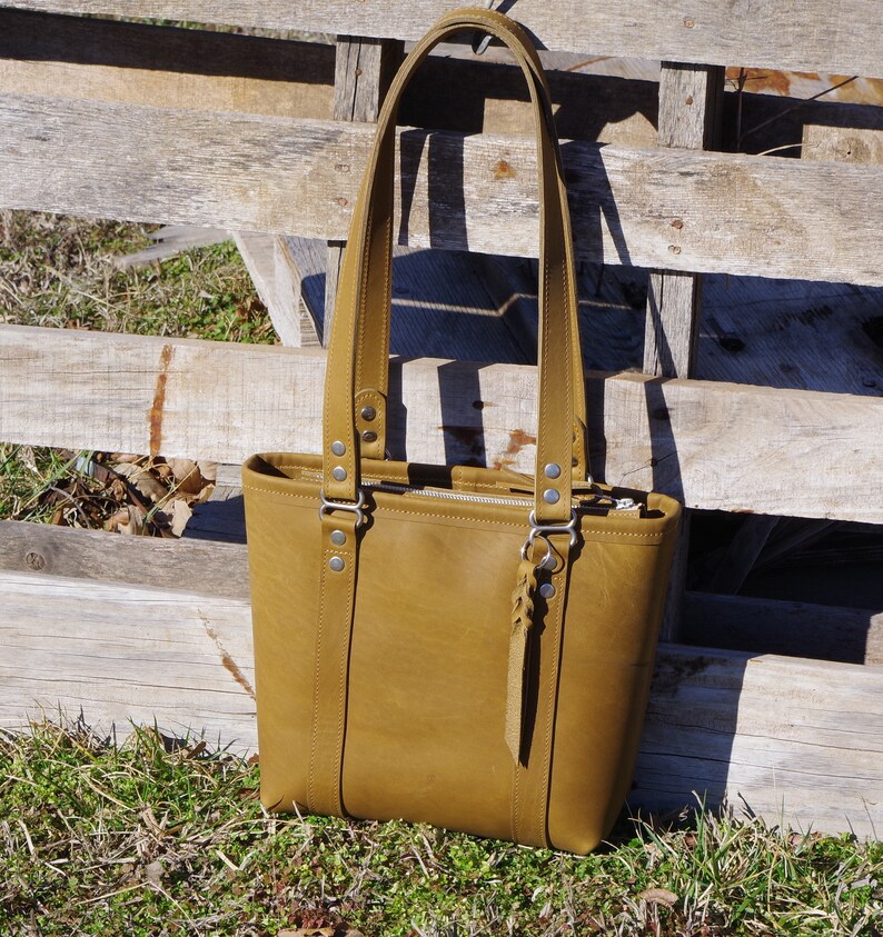 Leather Shoulder Bag/purse/bag. Khaki Desert Brown 100 Percent Rustic
