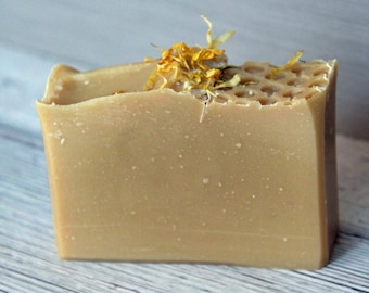 Oatmeal Milk and Honey Soap, Cold Process, All Natural Handcrafted Bar Soap