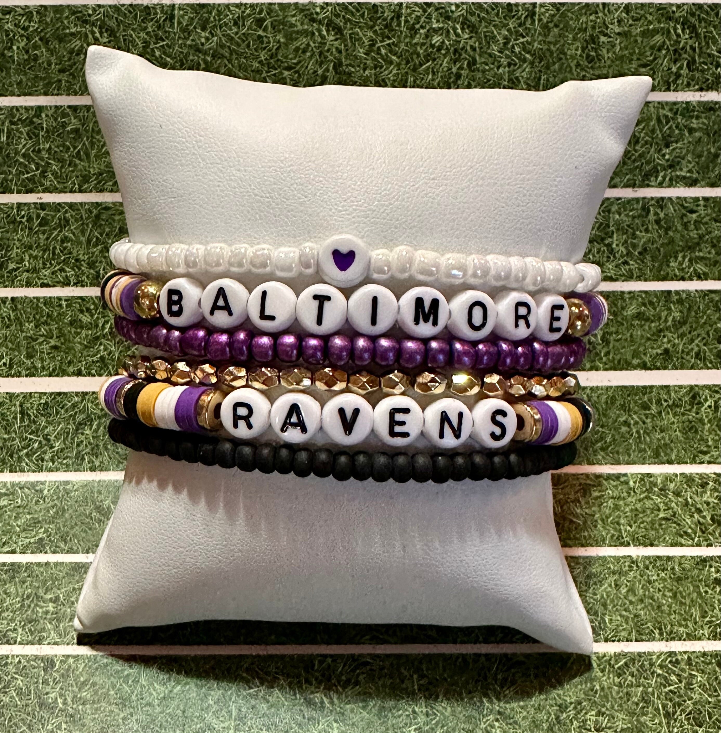 Ravens charm bracelet clearance