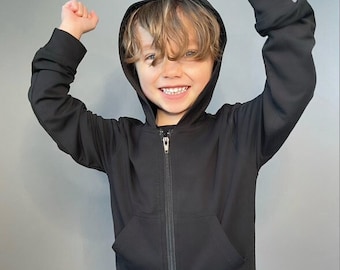 Kids Bamboo Zip Up Hoodies - OEKO-TEX Standard 100 Certified - *Long Fit*