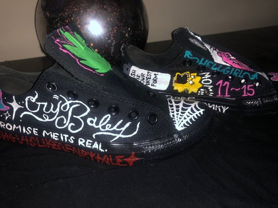 lil peep custom converse