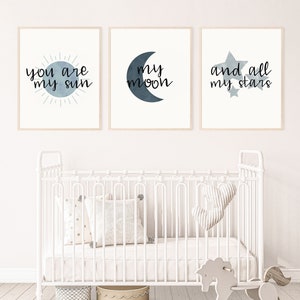 You Are My Sun My Moon and All My Stars, Printable, Wall Art, Nursery ...