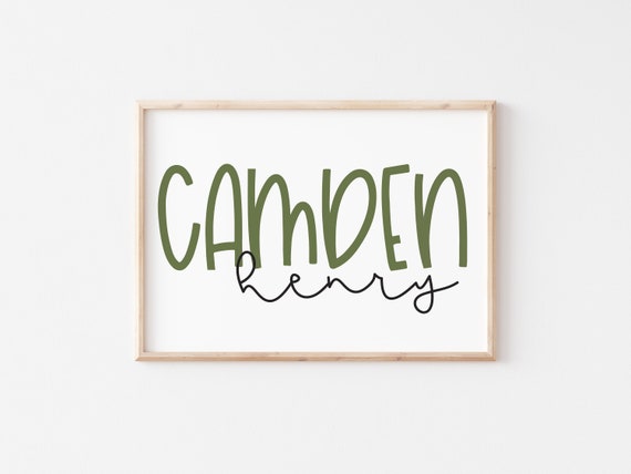 Name Printable Custom Name Personalize Nursery Printable - Etsy