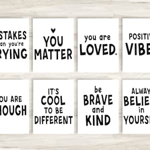 Classroom Posters, Positive Affirmation, Classroom Decor, Growth Mindset, Printable Classroom Posters, Classroom Quotes