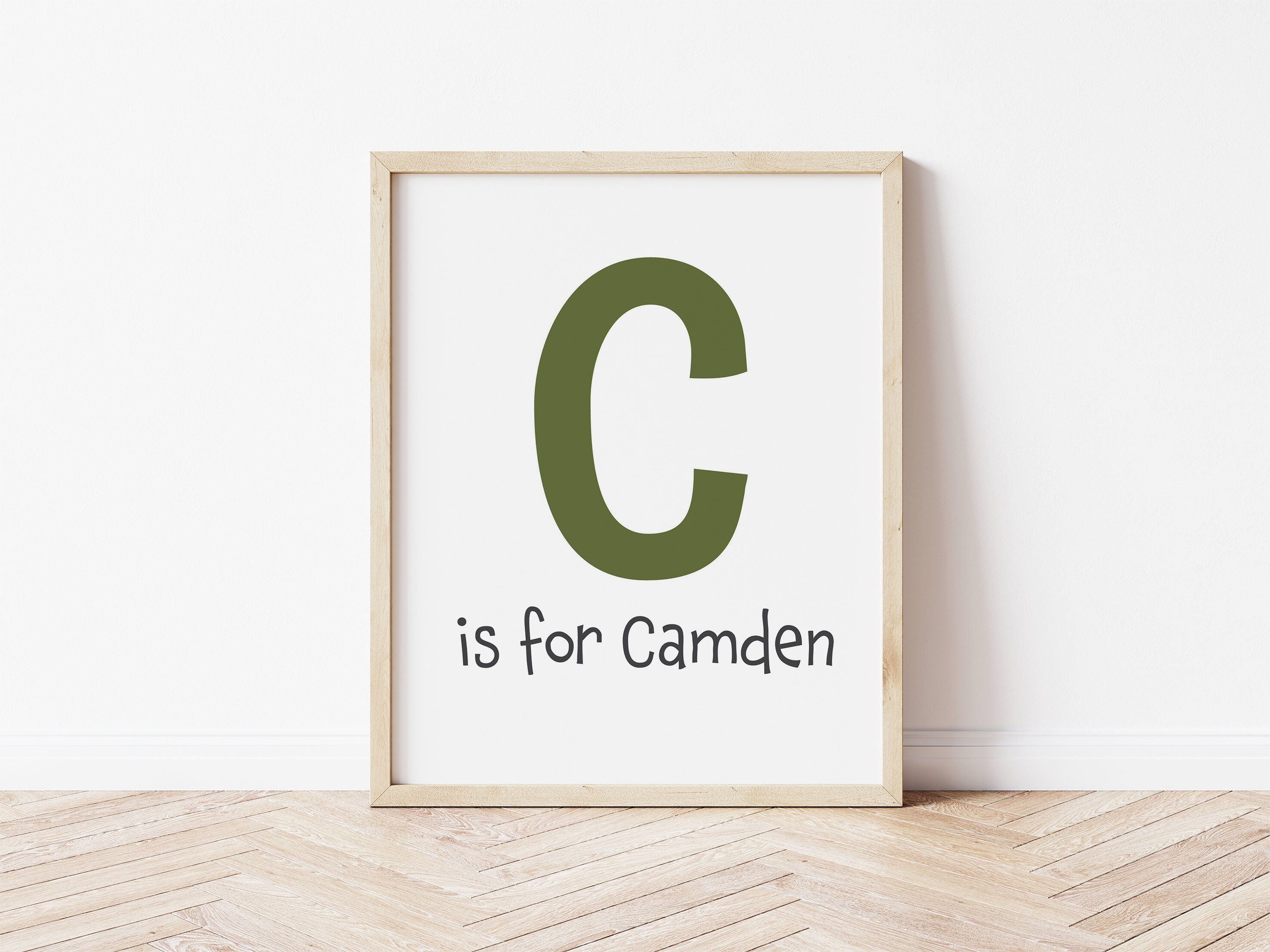 Custom Initial Name Printable Baby Wall Art Baby Boy Baby | Etsy