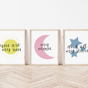 You Are My Sun My Moon and All My Stars, Baby Shower, Birthday ...