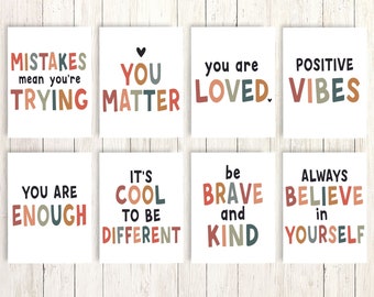 Inspirational Classroom Posters, Positive Affirmation, Classroom Decor, Growth Mindset, Printable Classroom Posters, Classroom Quotes