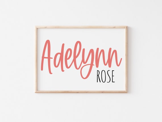 Name Printable Custom Name Personalize Nursery Printable - Etsy