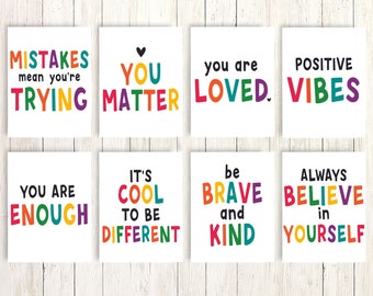 Inspirational Classroom Posters, Positive Affirmation, Classroom Decor, Growth Mindset, Printable Classroom Posters, Classroom Quotes