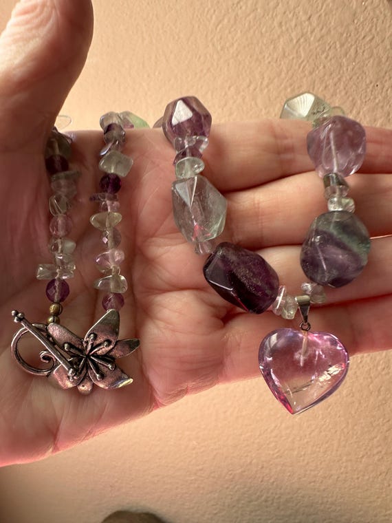 Amethyst Heart Necklace