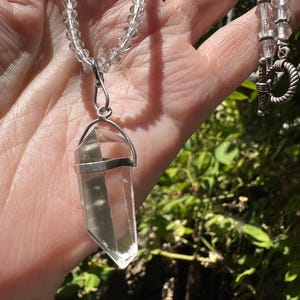 Rock Crystal Pendant Necklace